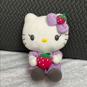 Hello Kitty Plush Toy with Purple Dress